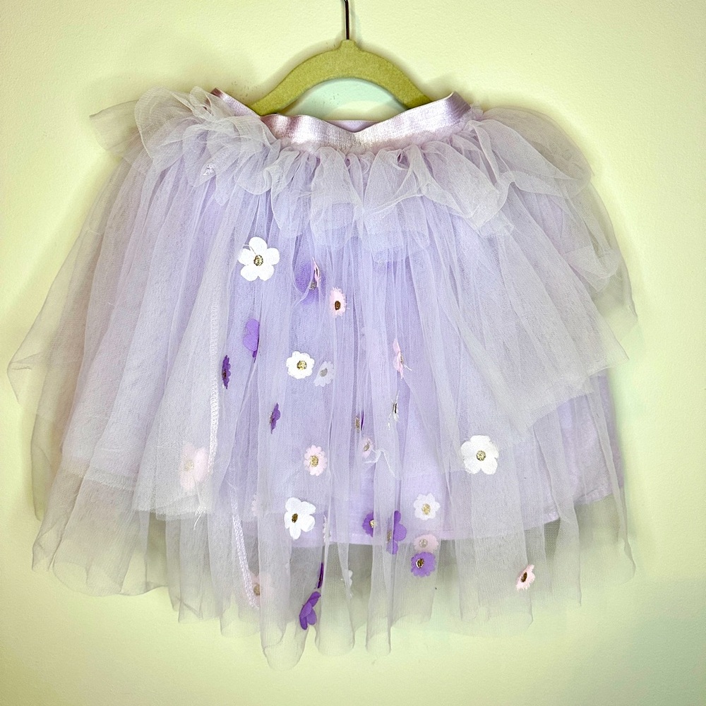 Cotton on purple dress up tulle skirt . Size- 1-2.